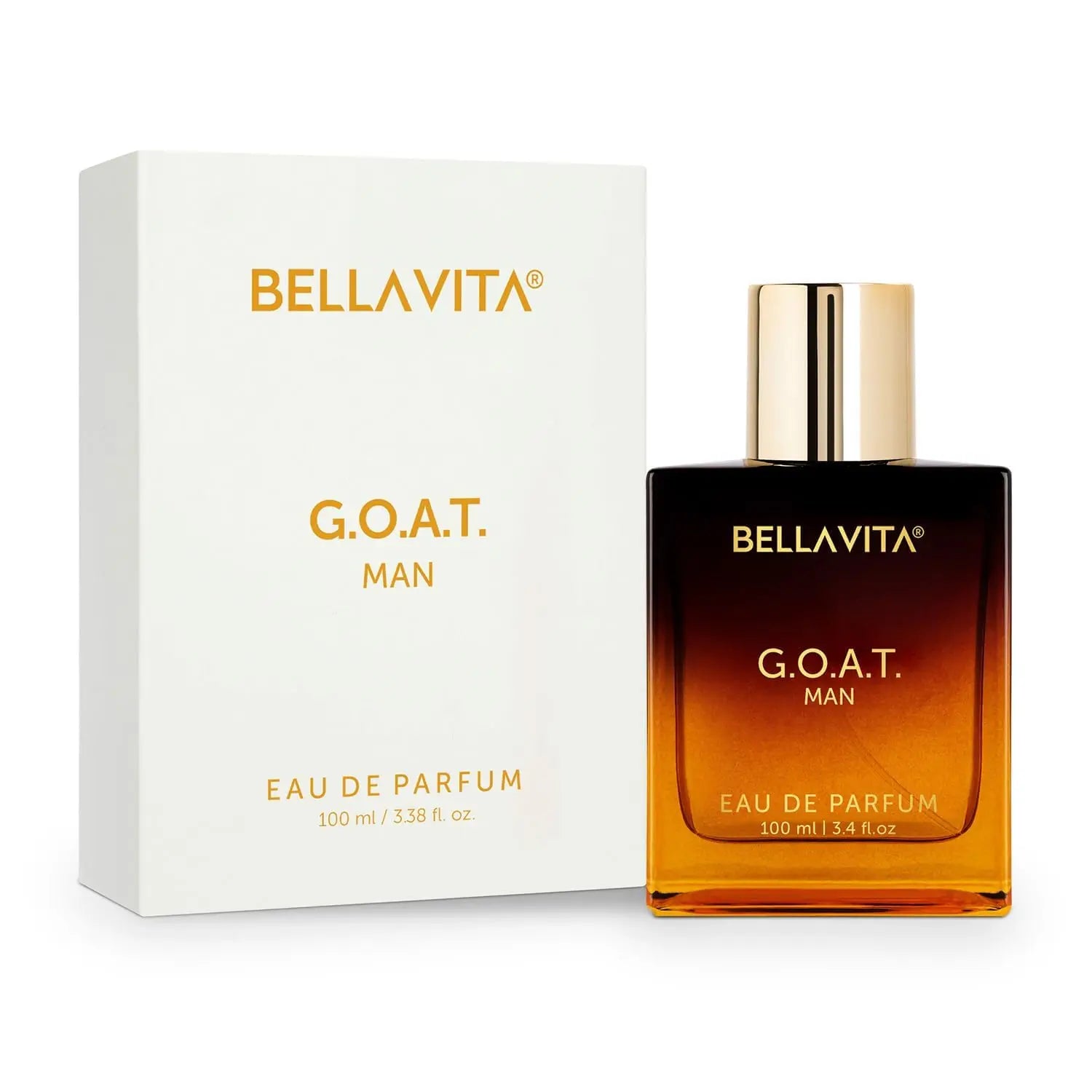 BellaVita Honey Oud EDP - 3.4oz/100ml Intense All-Day Wear Warm Amber & Sweet Vanilla Perfume - Long-Lasting Gift for Her